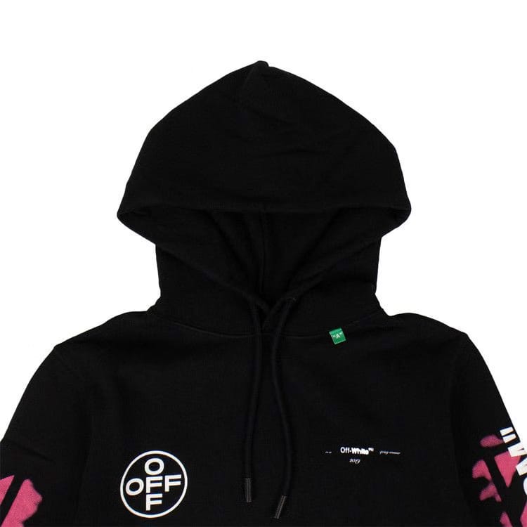 Off-White Stencil Arrow Hoodie Black