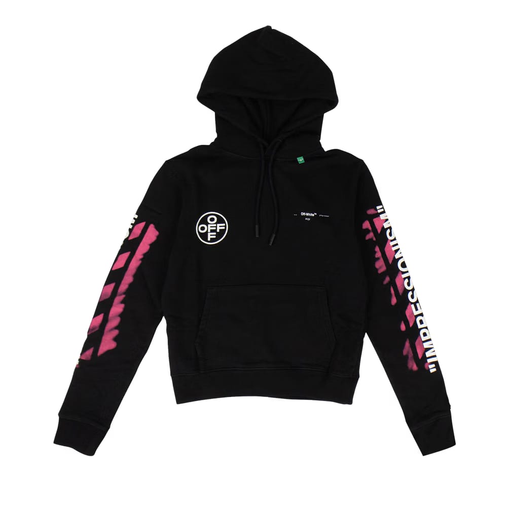 Off-White Stencil Arrow Hoodie Black