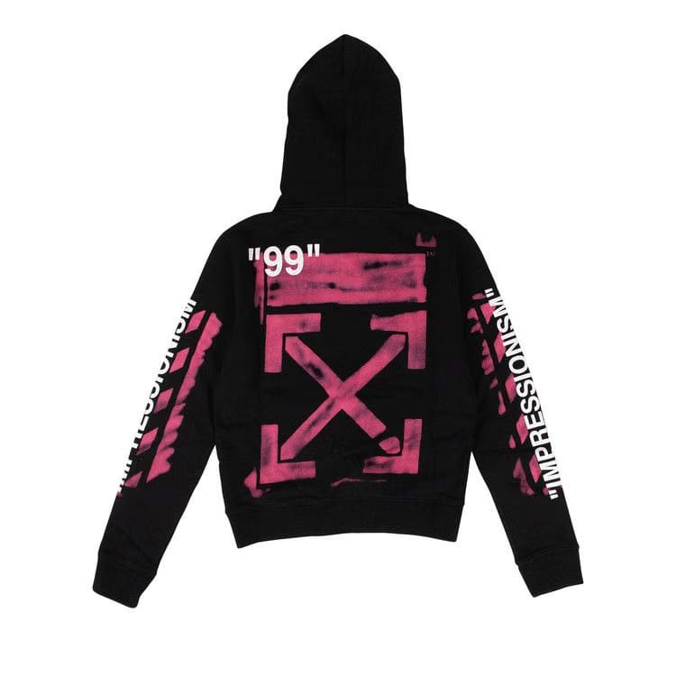 Off-White Stencil Arrow Hoodie Black