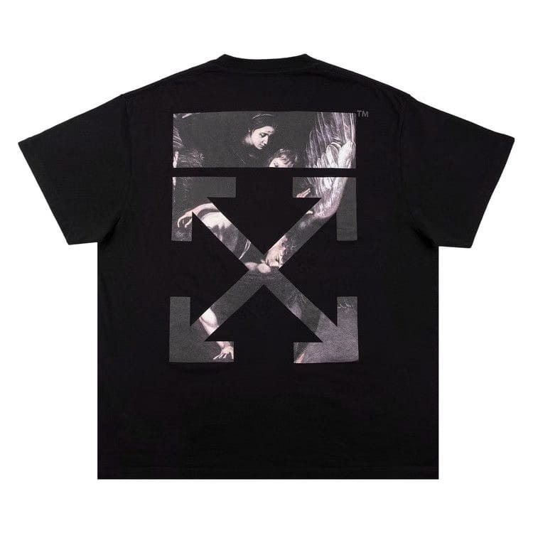Off-White Painting Arrows Shorts-Sleeve T-Shirt Black