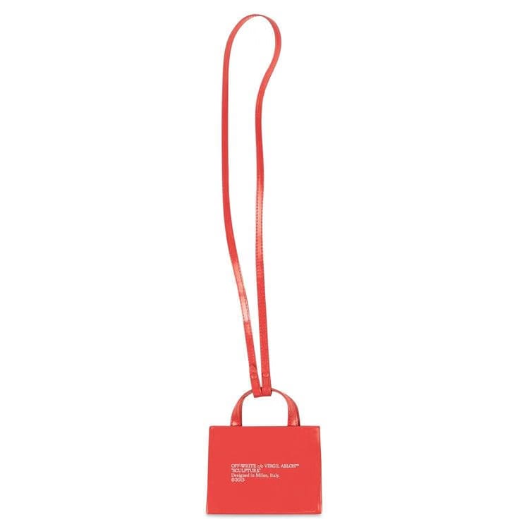 Off-White Logo Baby Box Tote Bag Red