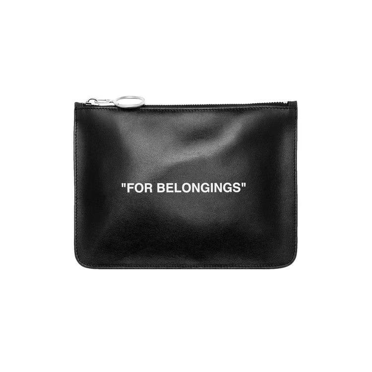 Off-White Quote Pouch Black/White