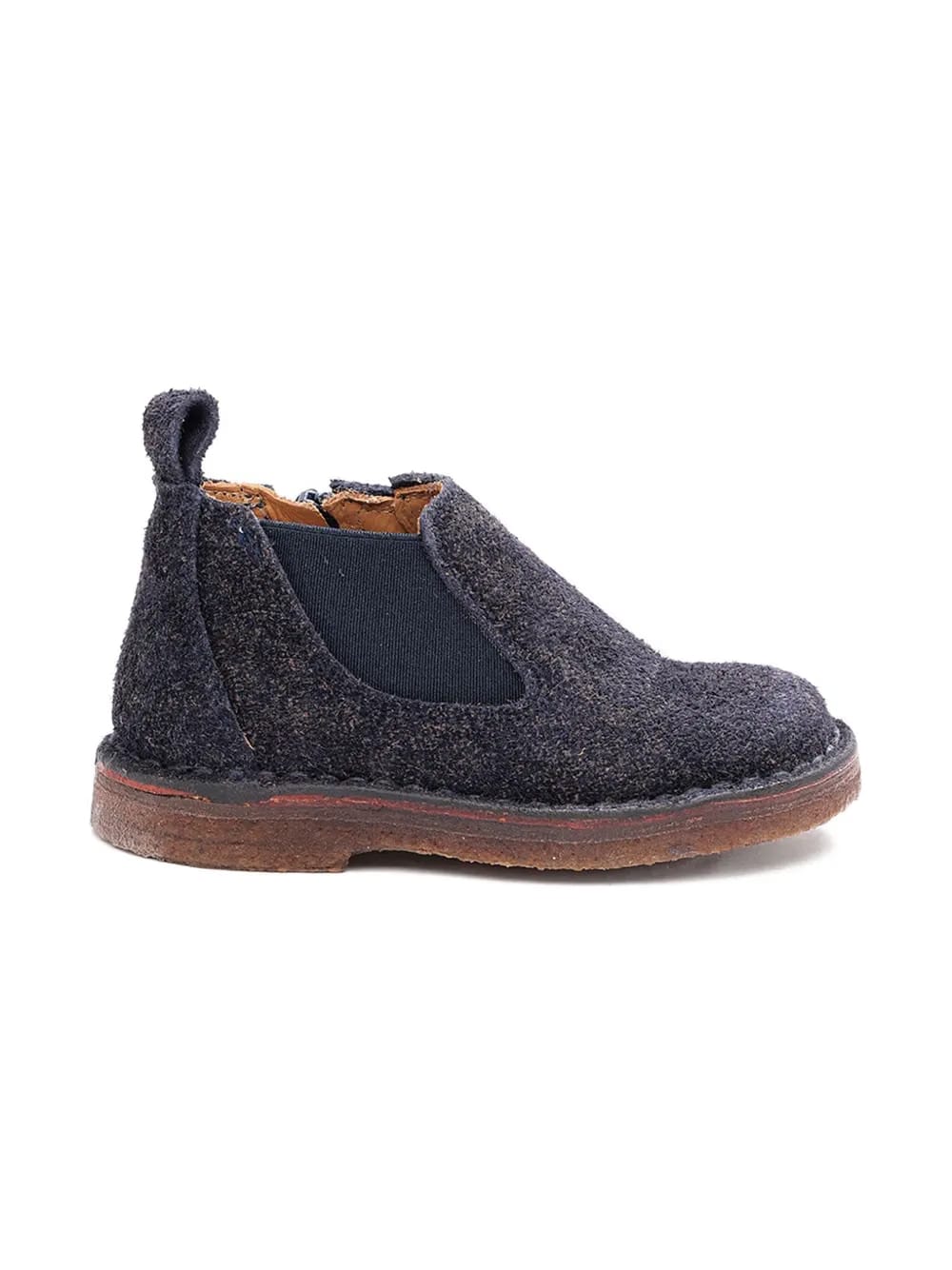 suede zip-fastening boots