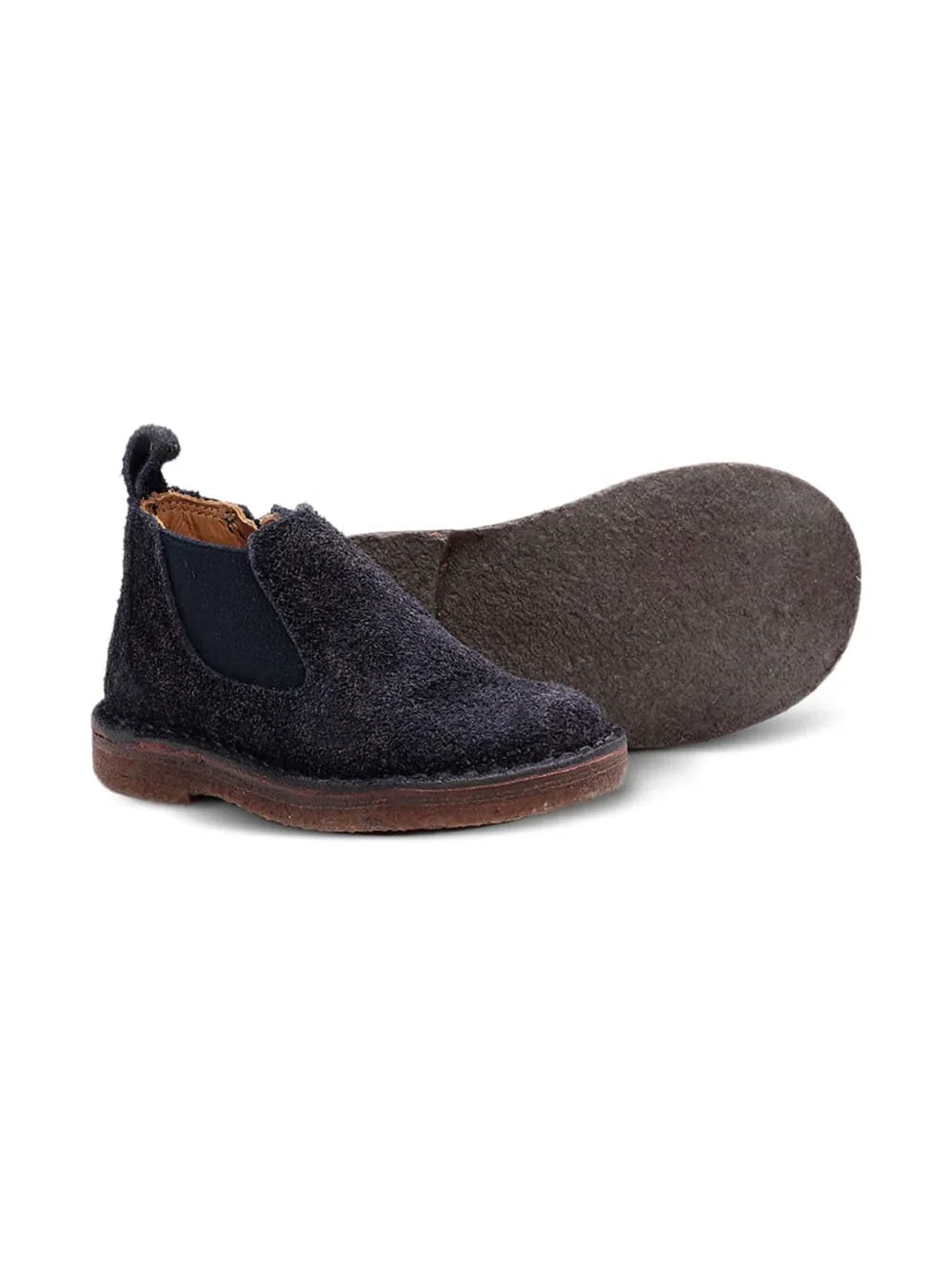 suede zip-fastening boots