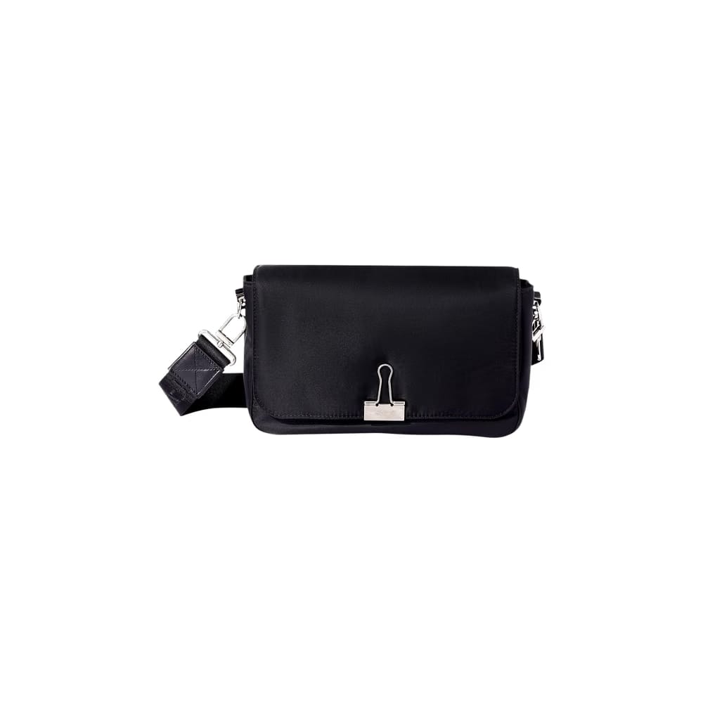Off-White Soft Binder Shoulder Bag Black