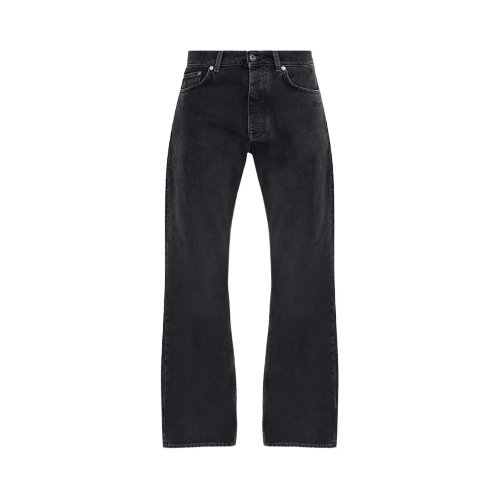 Off-White Script Logo 90s Skate Jeans Vintage Black