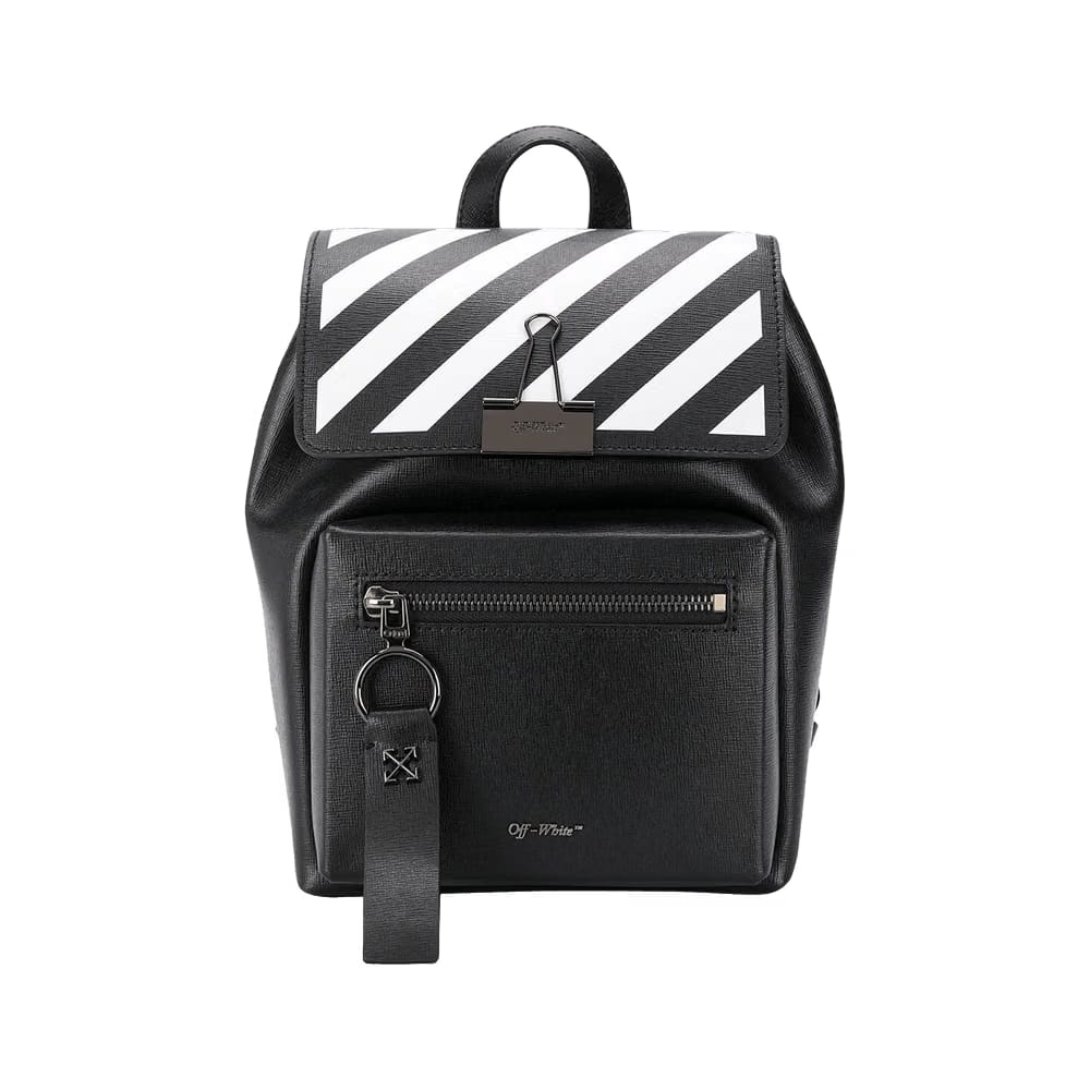 Off-White Diag Binder Backpack Black / White