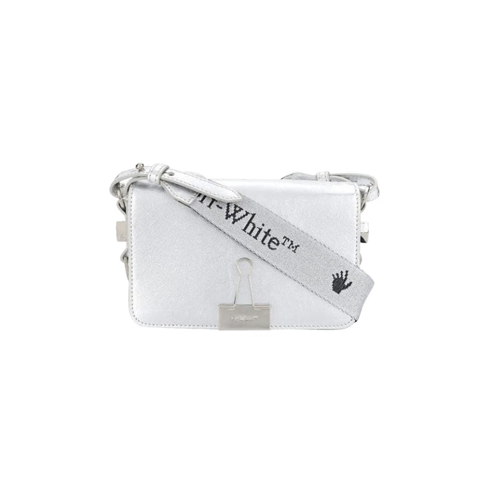 Off-White Mini Flap Bag Silver