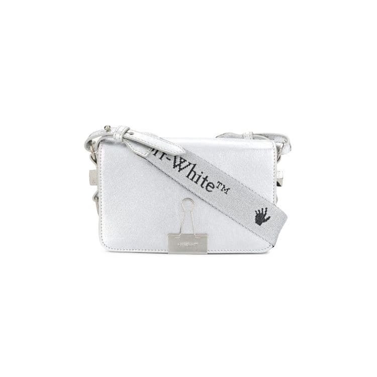 Off-White Mini Flap Bag Silver