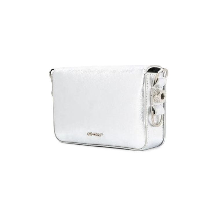 Off-White Mini Flap Bag Silver