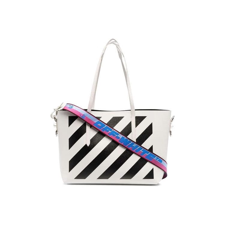 Off-White Diag Binder Shopper White/Black