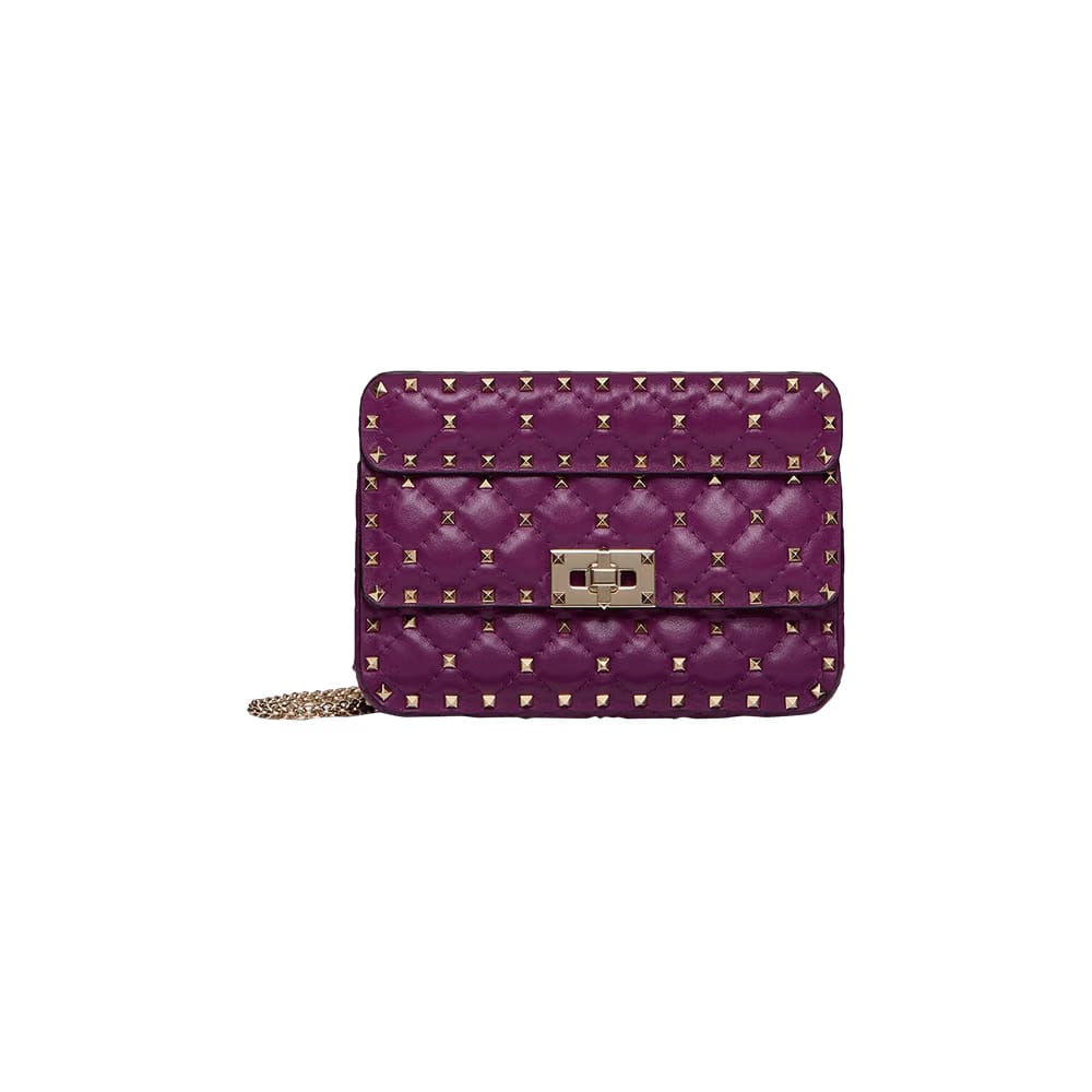 Valentino Rockstud Spike Medium Burgundy