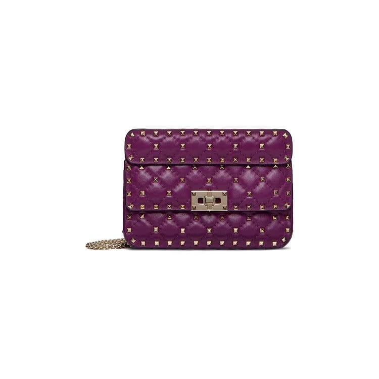 Valentino Rockstud Spike Medium Burgundy