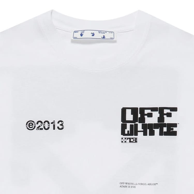 Off-White Tech Marker Shorts-Sleeve Over T-Shirt White/Black