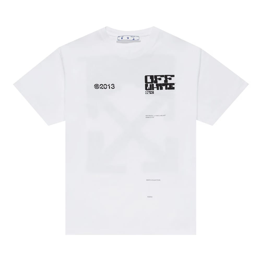 Off-White Tech Marker Shorts-Sleeve Over T-Shirt White/Black