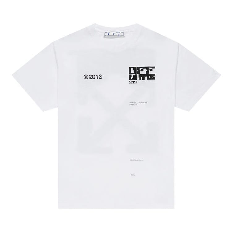 Off-White Tech Marker Shorts-Sleeve Over T-Shirt White/Black