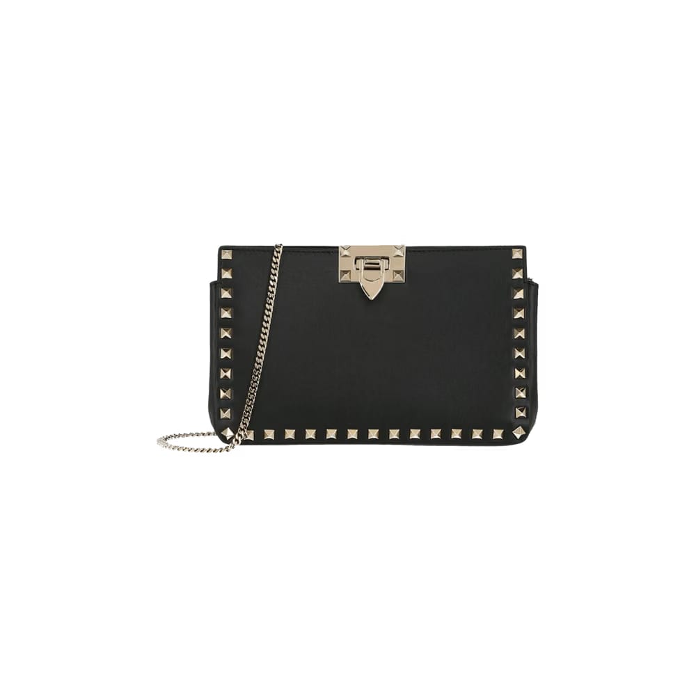 Valentino Rockstud Leather Crossbody Black