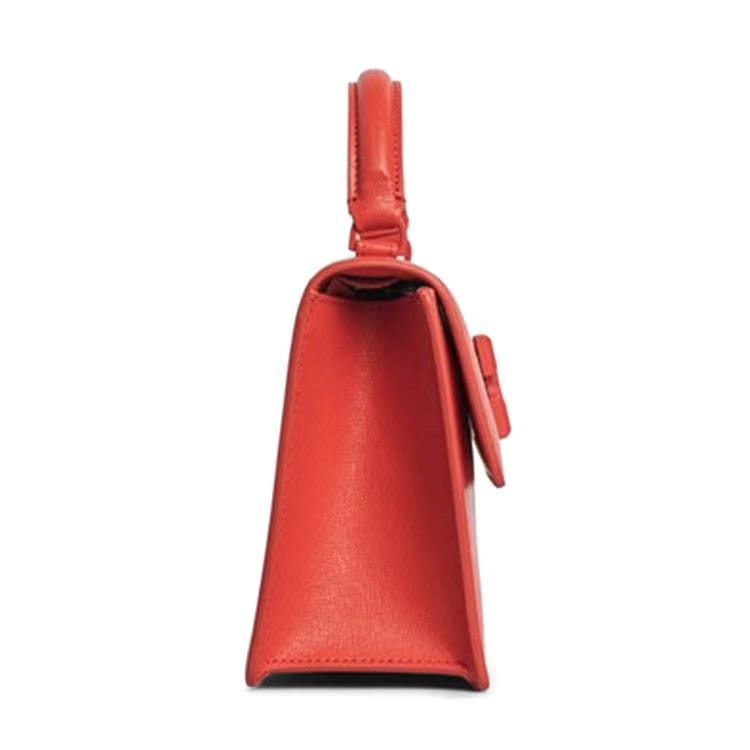 Off-White Jitney 1.4 Saffiano Top Handle Bag Red