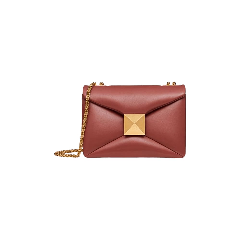 Valentino One Stud Bag Brown