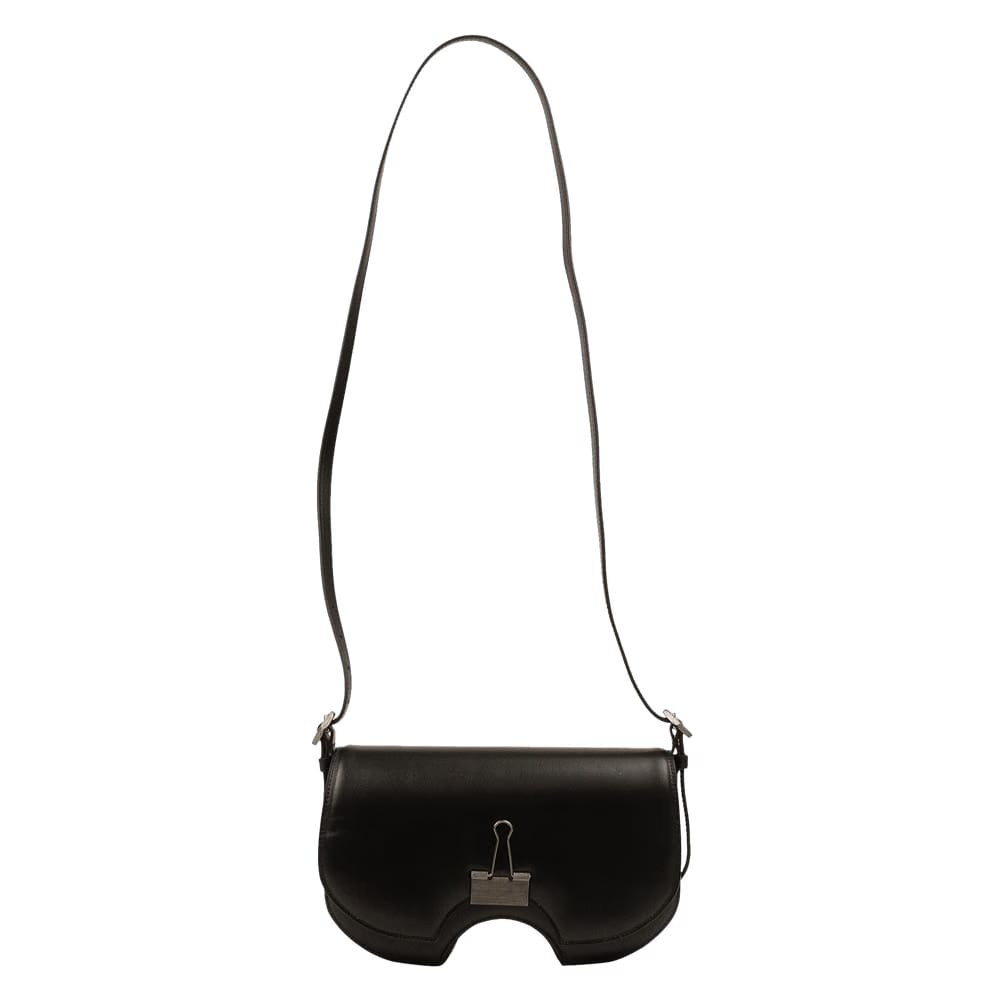Off-White Swiss Flap Crossbody Bag Black