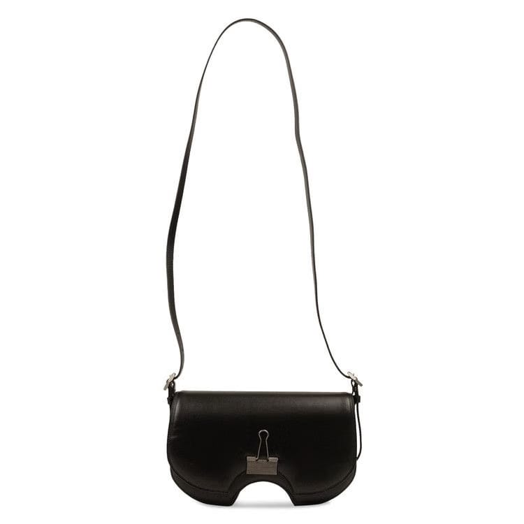 Off-White Swiss Flap Crossbody Bag Black