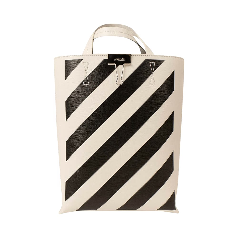 Off-White Diag Tote Bag White/Black