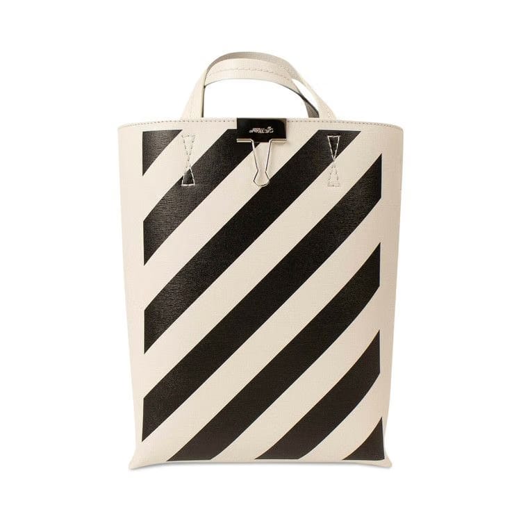 Off-White Diag Tote Bag White/Black