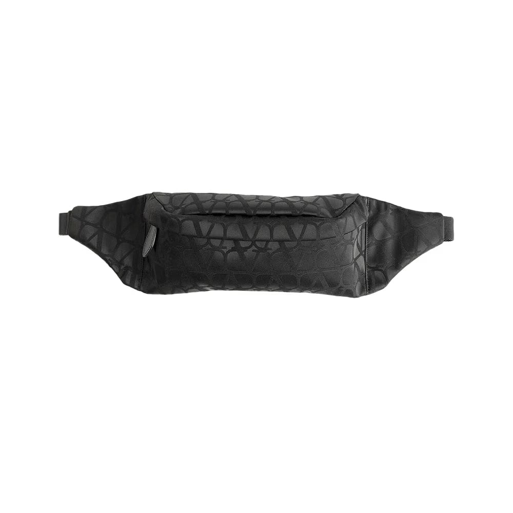 Valentino Iconographe Zip Up Belt Bag Black