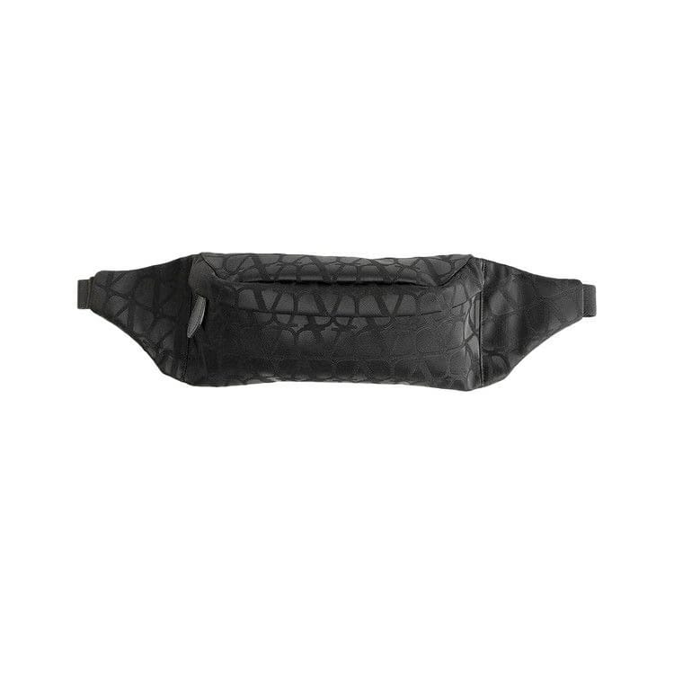 Valentino Iconographe Zip Up Belt Bag Black