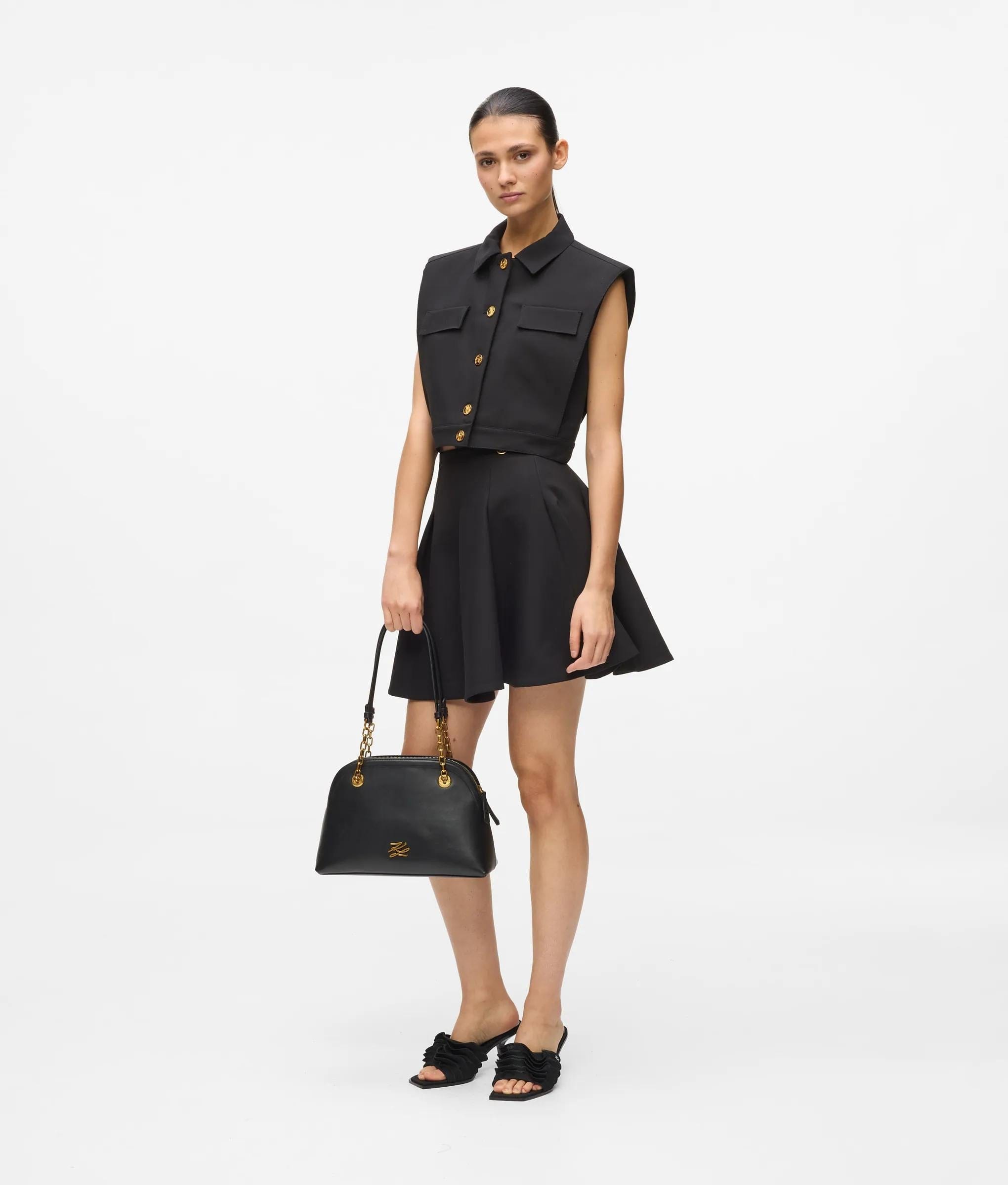 Cropped gilet