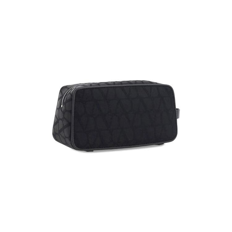 Valentino Iconographe Zip Up Wash Bag Black