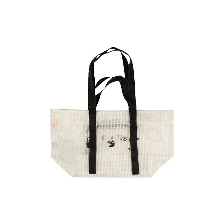 Off-White Logo PVC Small Tote Bag White