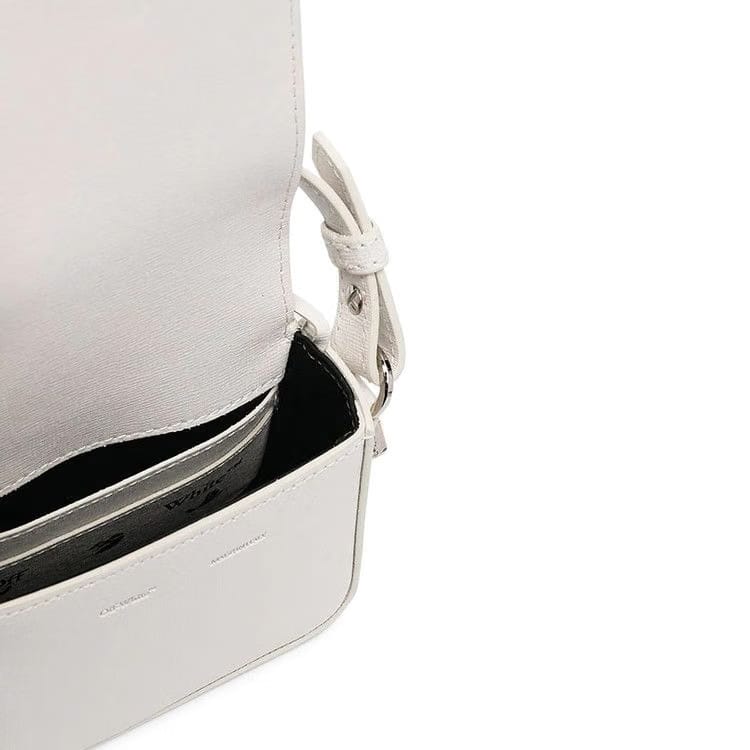 Off-White Diag Baby Flap Shoulder Bag White/Black