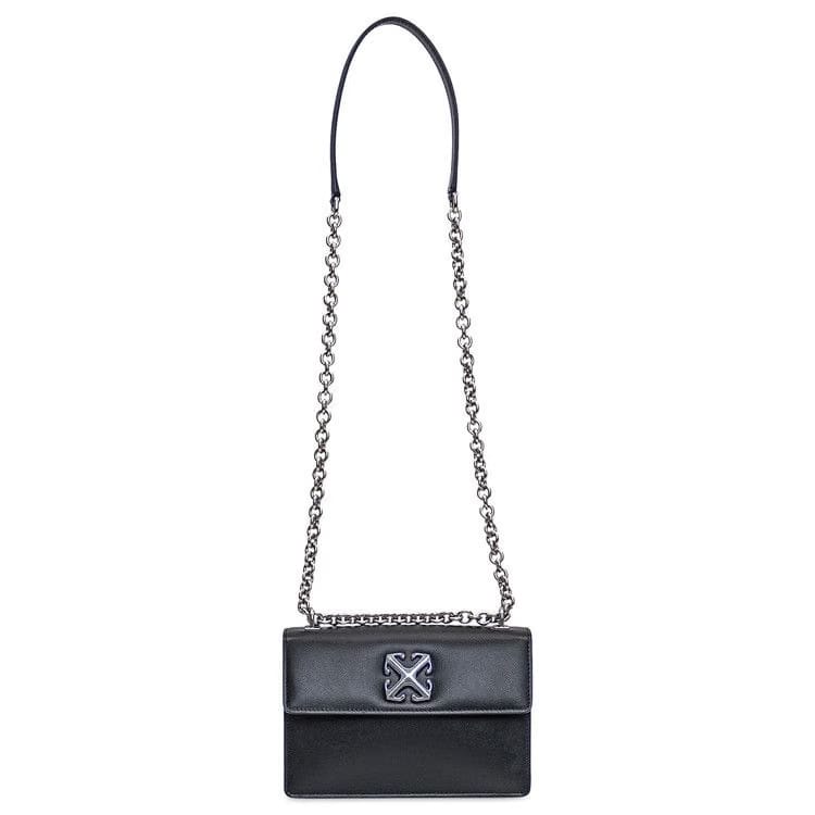 Off-White Jitney 2.0 Catena Scorrevole Bag Black/Silver