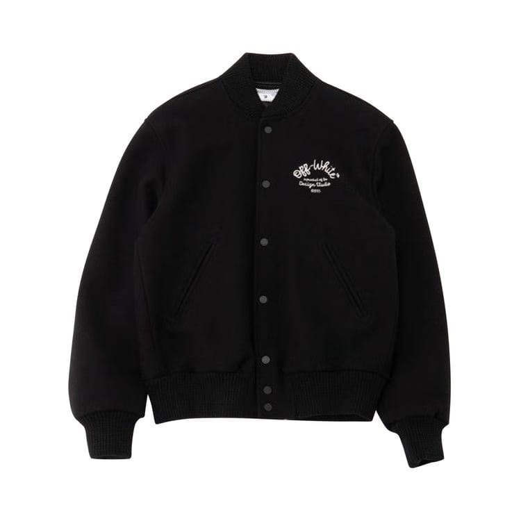 Off-White Arrows Varsity Jacket Black