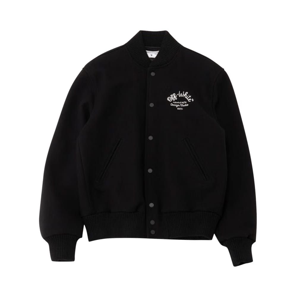 Off-White Arrows Varsity Jacket Black