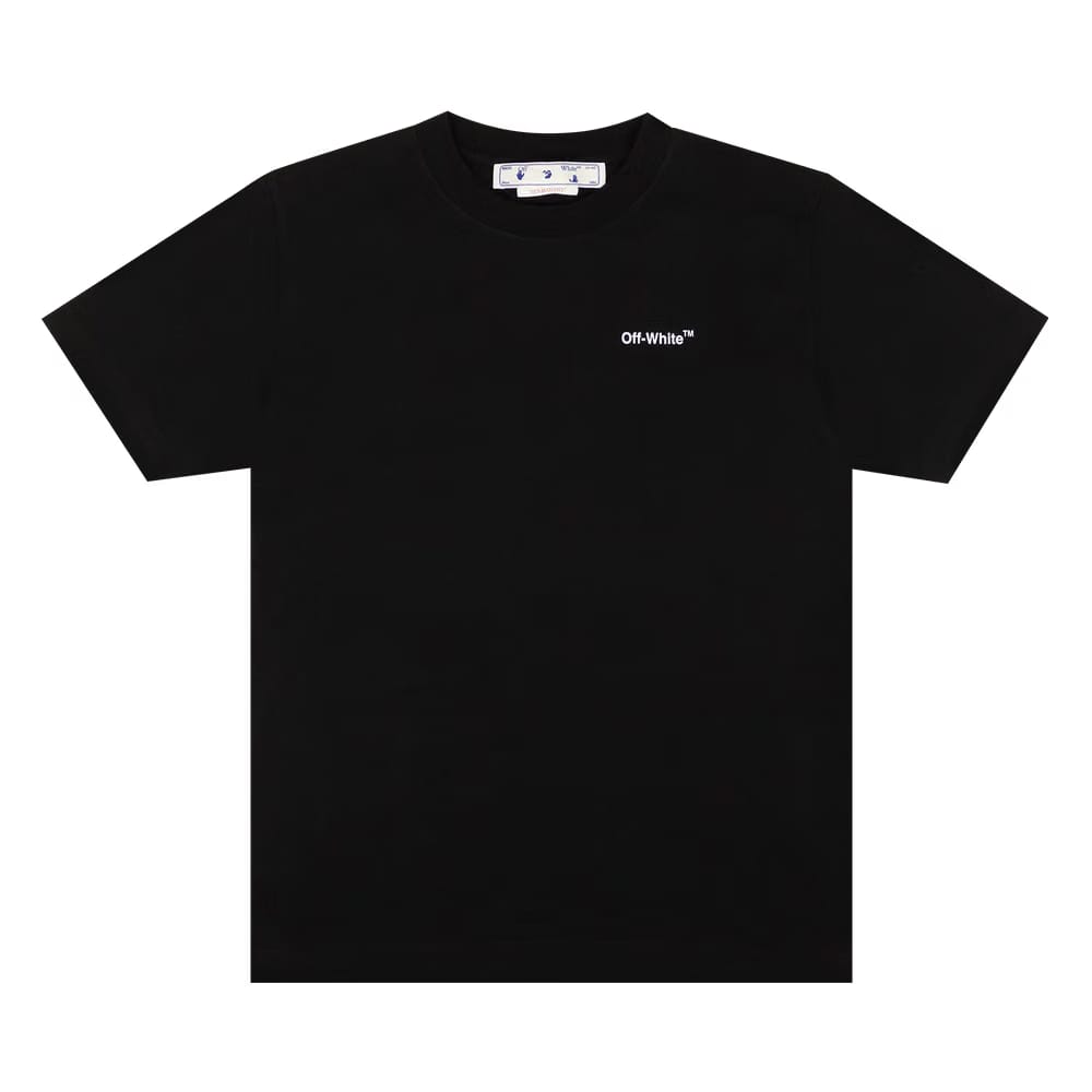 Off-White Caravag Arrow Slim Shorts-Sleeve T-Shirt Black/White