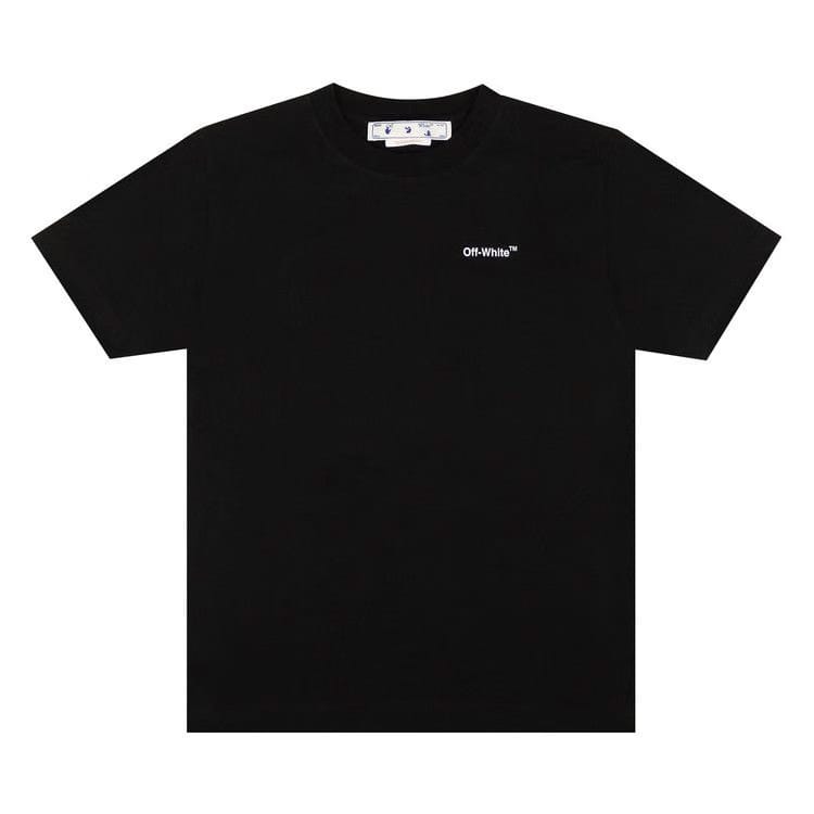 Off-White Caravag Arrow Slim Shorts-Sleeve T-Shirt Black/White
