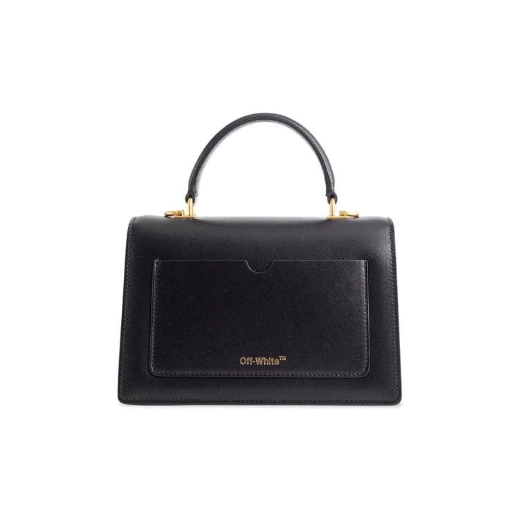 Off-White Jitney 1.4 Top Handle Bag Black/White