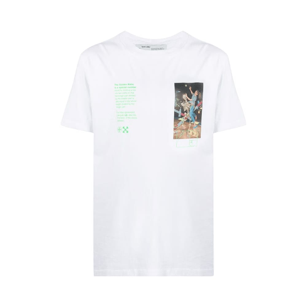 Off-White Pascal Painting Short-Sleeve Slim Tee White