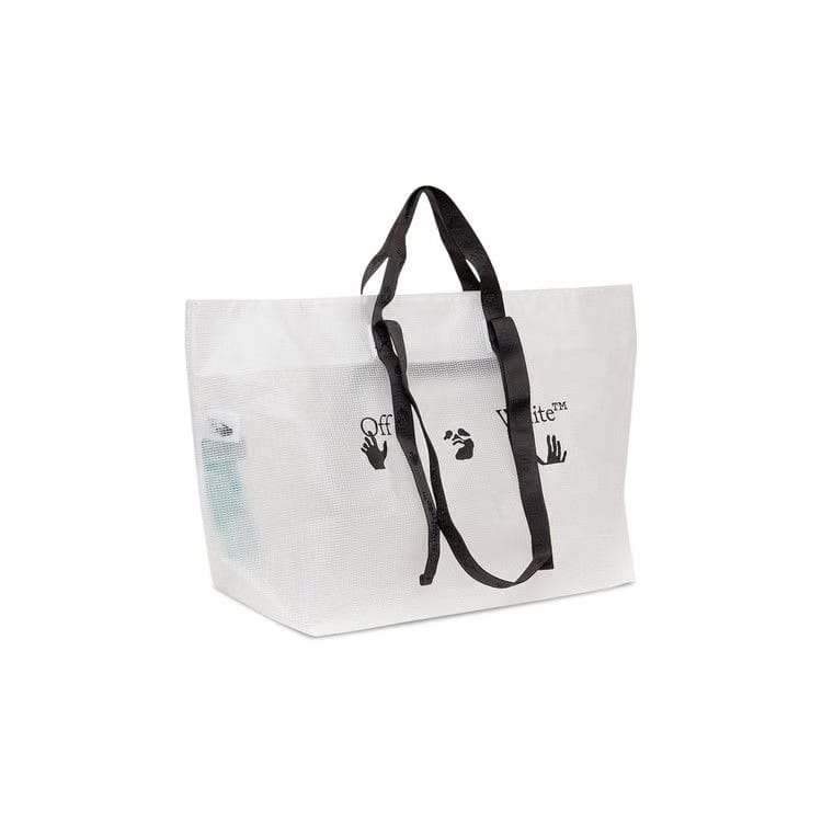 Off-White Logo PVC Tote White/Black