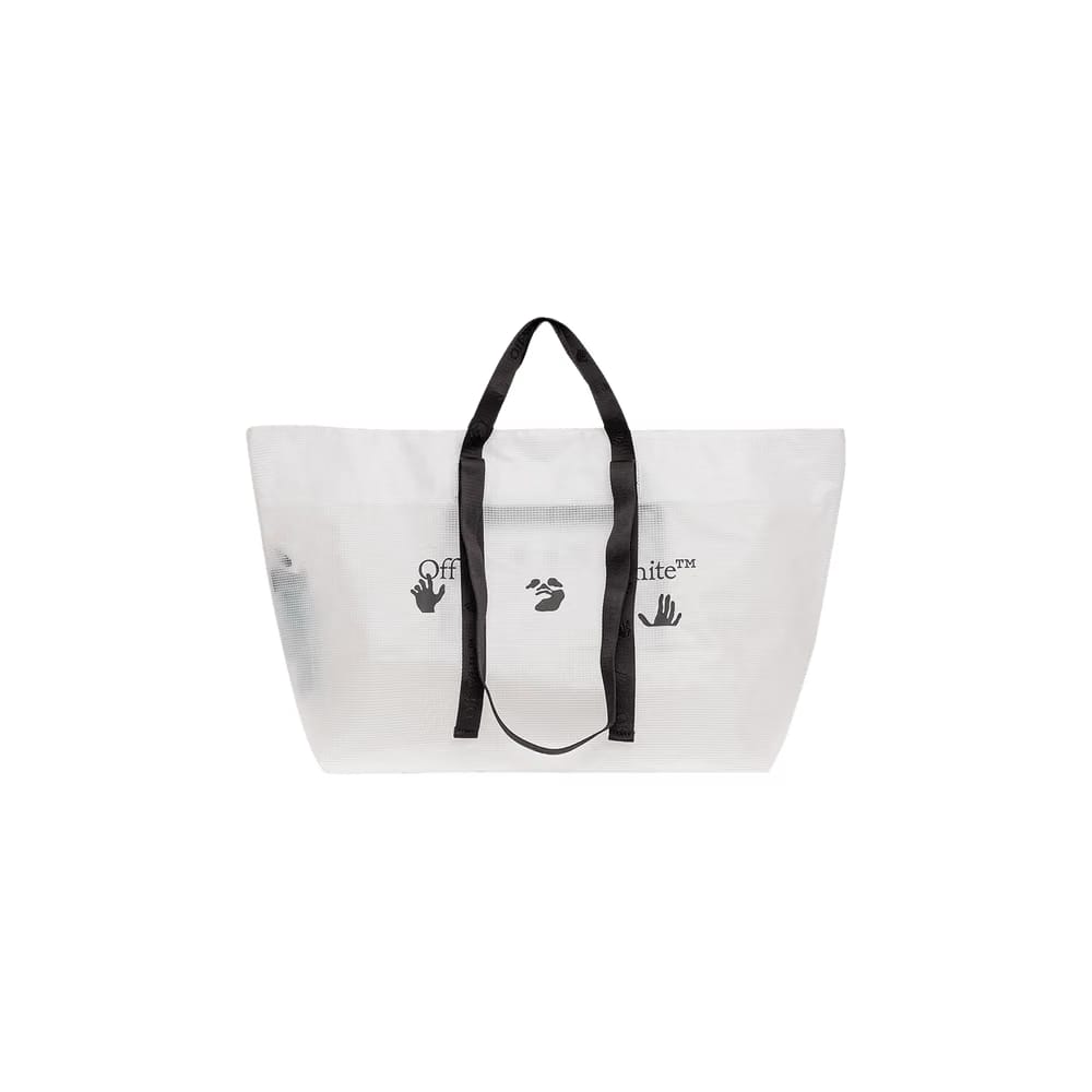 Off-White Logo PVC Tote White/Black