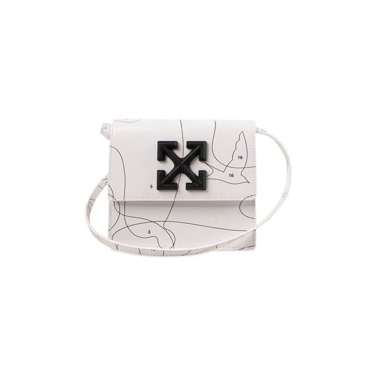 Off-White Puzzle Jitney Mini Crossbody Bag White