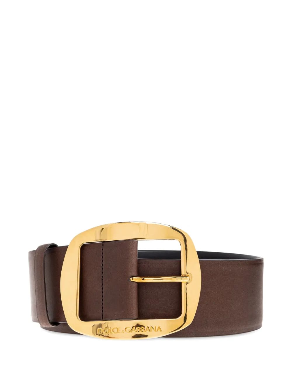 logo-lettering logo leather belt