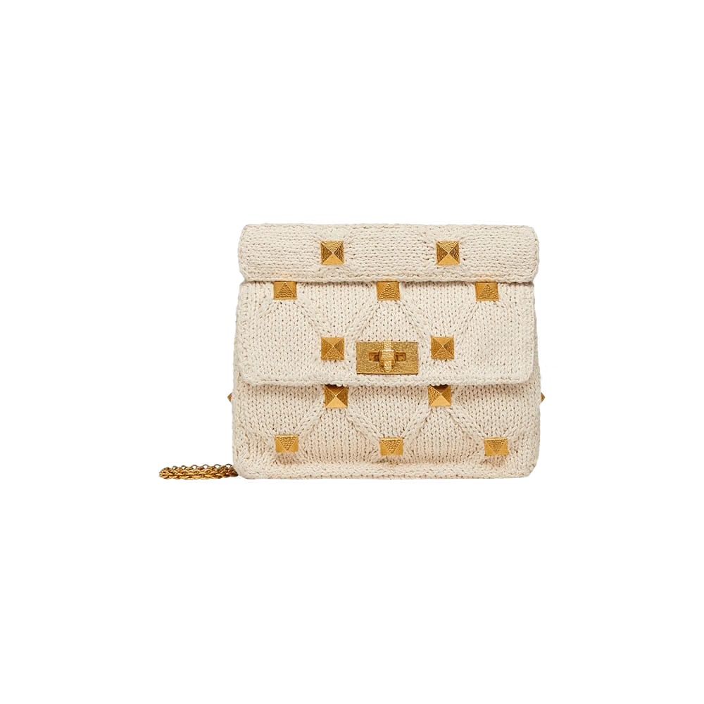 Valentino Medium Shoulder Bag Ecru