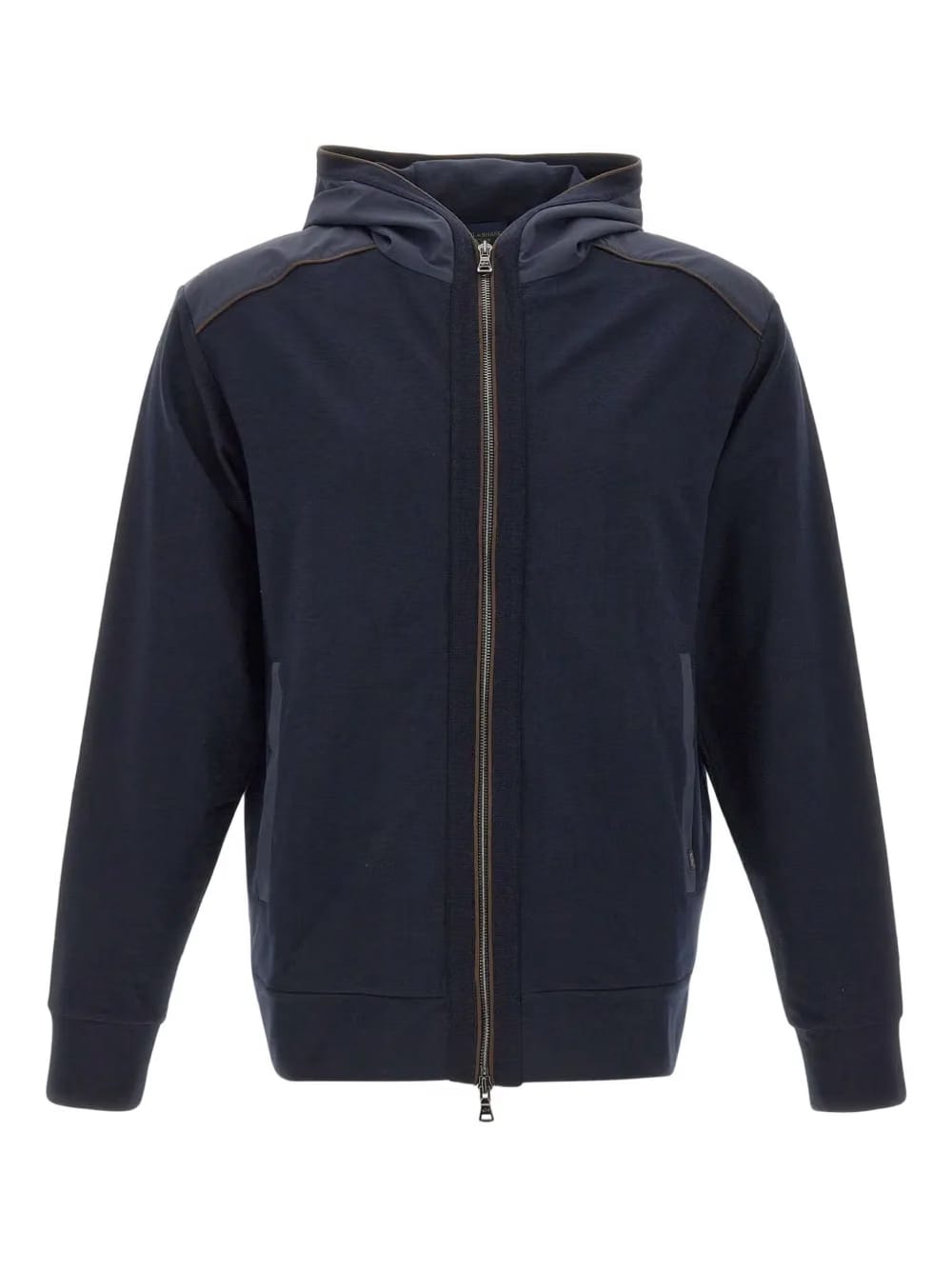 panelled zip-up Hoodie
