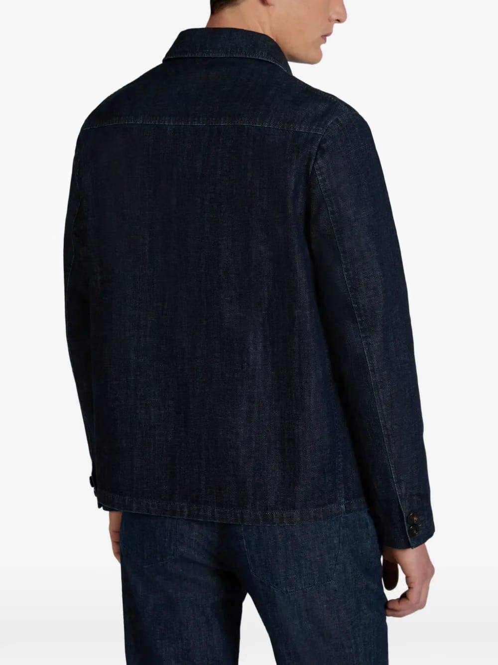patch-pocket cotton jacket