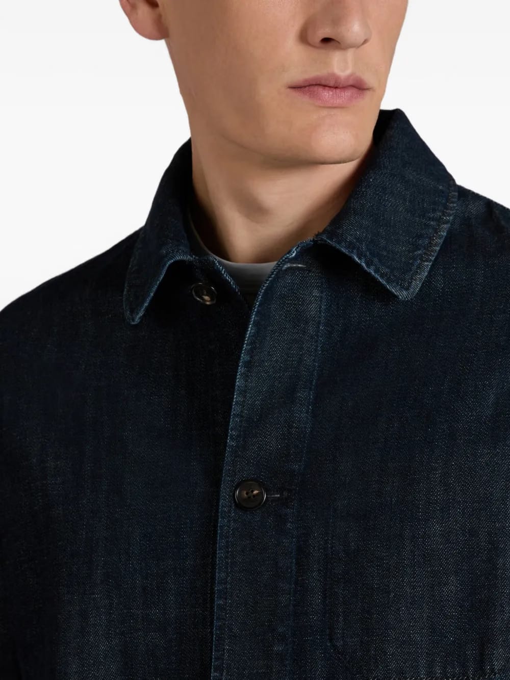 patch-pocket cotton jacket