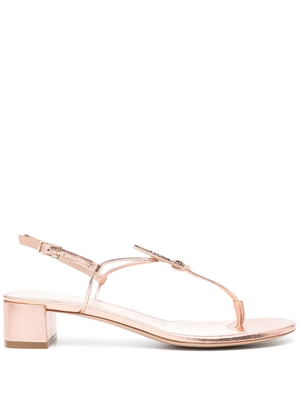 35mm laminated leather sandals