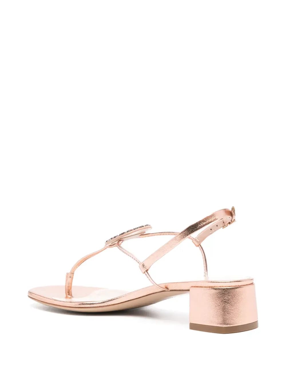 35mm laminated leather sandals